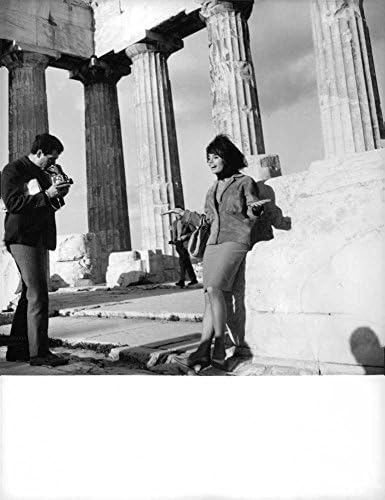 Vintage fotó Pascale Petit során egy fotózáson Athénban.