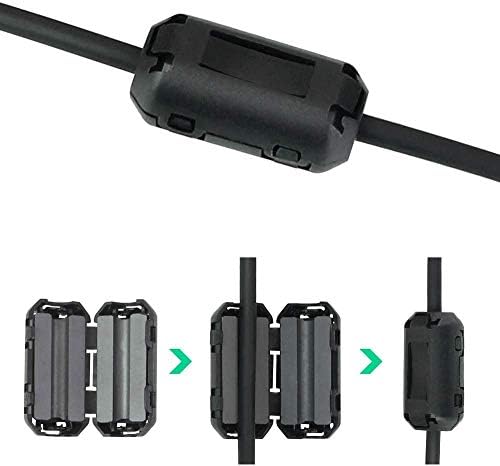 Tamicy 60 Db Clip-on Ferrit Gyűrű Core RFI EMI Zaj Szupresszor Kábel, Klip 3mm/ 5mm/ 7mm/ 9mm/ 13mm Átmérőjű/Videó Kábel hálózati