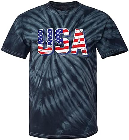 USA - Retro Amerikai Zászló Stars & Stripes Férfi Póló