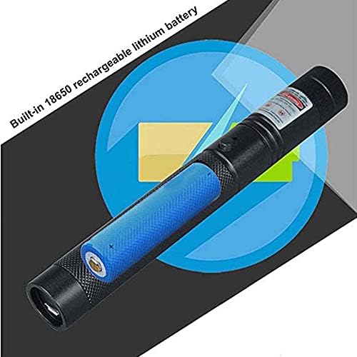 YEHUOT Hosszú távú Taktikai Kék Lila Lézersugár Flashligh Töltés USB,Állítható Fókusz Fény Mutató az Éjszakai Csillagászat Kerti