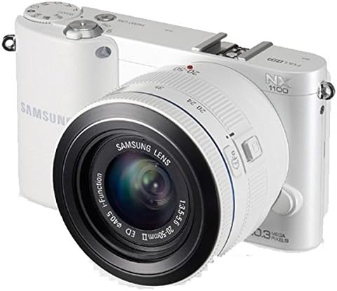 Samsung NX1100 Smart Wi-Fi Digitális Fényképezőgép & 20-50mm-es Objektív (Fehér)