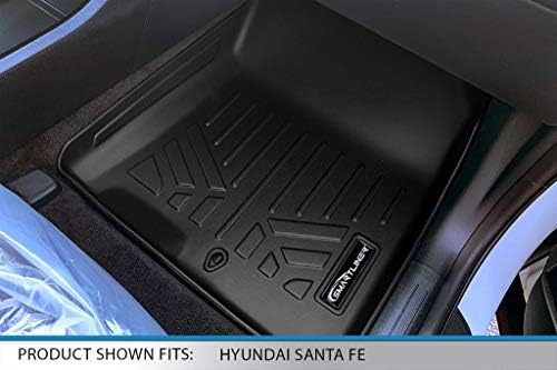 SMARTLINER Egyéni Illeszkedik Minden Időjárási Fekete 1. Sor Szőnyeg Bélés Készlet Kompatibilis 2021-2023 Hyundai Santa Fe