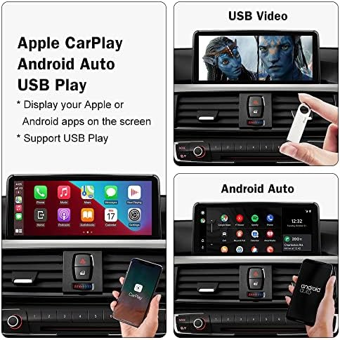 NINETOM 10.25 hüvelyk Vezeték nélküli Apple CarPlay Android Auto Autó Multimédia Képernyő BMW 1/2 Sorozat NBT Rendszer, F20/F21/F23