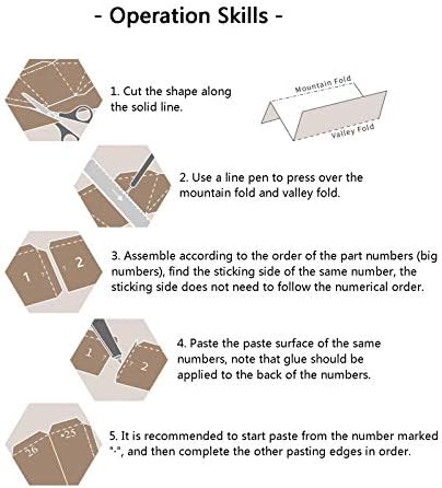 WLL-DP Kaméleon 3D Papír Szobor Előre Vágott Papír Kézműves Kézműves Origami Puzzle DIY Papír Modell Papír Játék lakberendezési Alkalmas