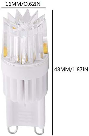 Lxcom Világítás G9 Led Izzó 2W LED Izzók Szabályozható COB G9 LED Izzók Helyére 20W Halogén Izzók Nappali fény Fehér 6000K AC110V a Medál
