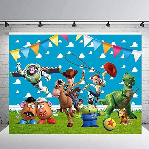Toy Story Banner Hátteret, Születésnap, Party Kellékek, Dekoráció, Baba Zuhany, Banner, Babyshower, Fotózás, Fotó Kellékek