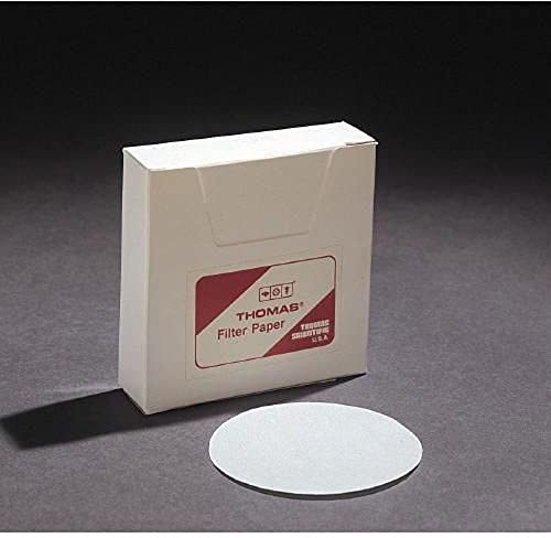 Thomas 6100-1500 Minőségi szűrőpapír, 1.5 Mikron, Osztály, 15cm Átmérő x 0,15 mm Vastag (Csomag 100)