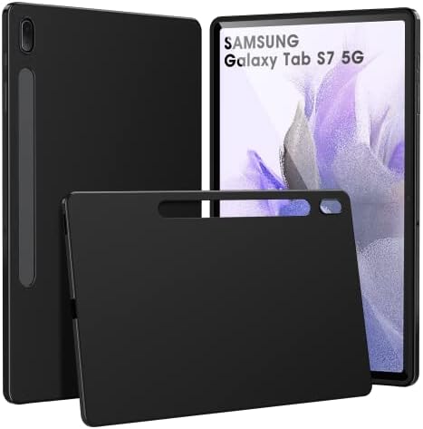 Cbus Vezeték nélküli Flex-Gél Szilikon TPU Esetben Kompatibilis a Samsung Galaxy Tab S7 FE (Fekete)