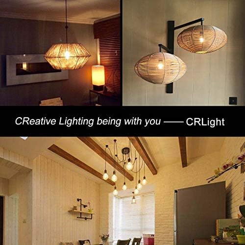 CRLight 8W Szabályozható LED Gömb Izzó 80W Egyenértékű 800 Lumen, 2700K Meleg Fehér, E26 Közepes Bázis, Vintage Edison Stílus G80 Átlátszó