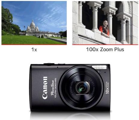 Canon PowerShot IXUS 330 12.1 MP Digitális Fényképezőgép, 10x Optikai Kép Stabilizált Zoom, 3 Hüvelykes LCD (Fekete)