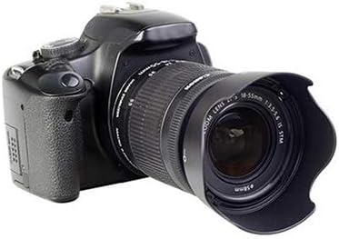 Futheda EW-63C Csere Kamera Fénykép napellenző Kompatibilis az EF-S18-55mm f/3,5-5,6 is STM 760D 750D 700D 800D 80D Fekete