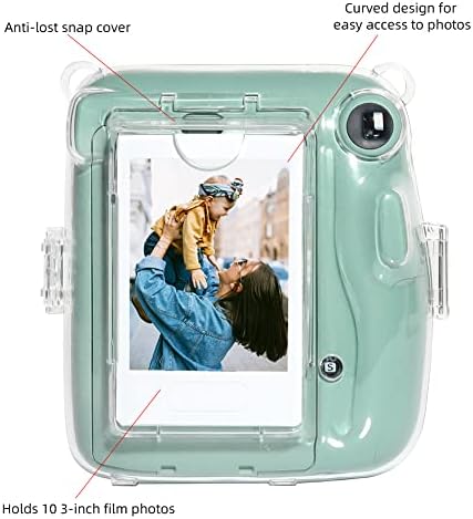 CAIYOULE Védő Kamera Esetében a Fujifilm Instax Mini 11 Instant Film Kamera Tiszta Ügy, hogy a Frissített Film Zsebében Tok Tárolására Fotók,