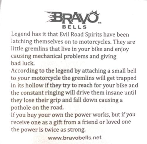 Bravo Harangok Koponya Sárkány Gyémánt Bell - Motoros Bell Tartozék vagy kulcstartó Szerencsét hoz Az Úton