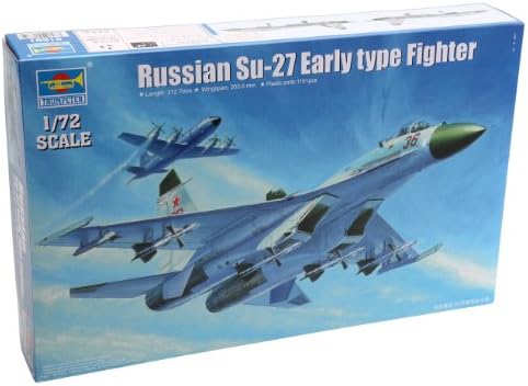 Trombitás Su-27 Szuhoj Korai Típusú Orosz Harci Repülőgép Modell Készlet, Skála 1/72