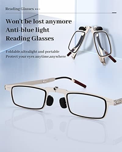 JENRICH Könnyű Olvasó Szemüveg,a Férfiak, a Kék Fény Blokkoló Vékony Hordozható Számítógép Olvasók Anti Terhelését esetén