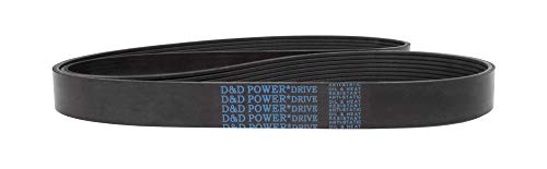 D&D PowerDrive 370K17 Poly V szíj, 17 Zenekar, Gumi