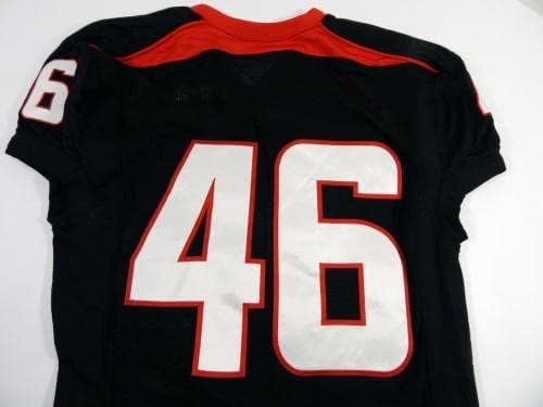 2009-ben a Texas Tech Red Raiders Sandy Riley 46 Játékban Használt Fekete Jersey NP Rem 46 60 - Meccs Használt