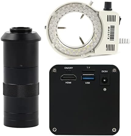 Mikroszkóp Készlet 1080P 12MP Ipar Auto Fókusz Autofókusz Videó Mikroszkóp Kamera Mikroszkóp Objektív Adapter (Szín : 100x led)