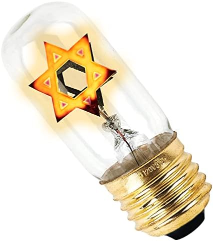 Aviv Judaica Pislákoló Csillag Dávid Izzó Cseréje Izzók Emlékmű Yahrzeit Lámpa Yizkor Izzó Elektromos Emlékmű Gyertya