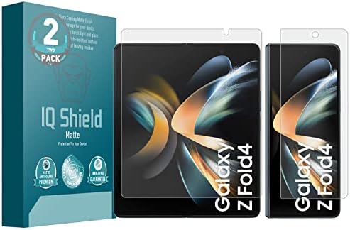 IQ Pajzs Matt Képernyő Védő Kompatibilis a Samsung Galaxy Z Fold 4 (2 Csomag) Tükröződésmentes Anti-Buborék Film