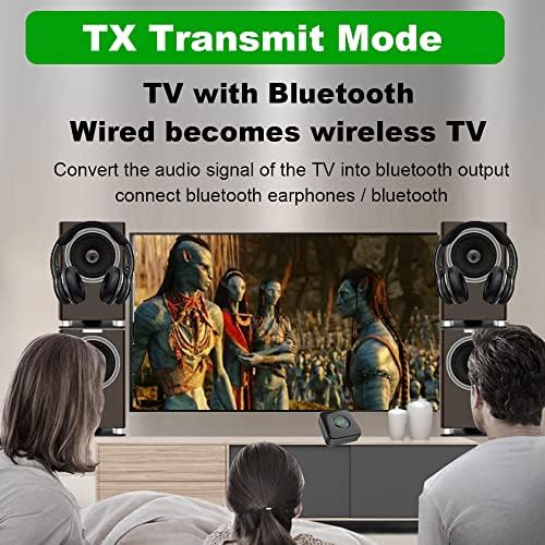 Bluetooth 5.1 Adó-Vevő 2-in-1 Bluetooth Vevő 3D-s Hang Vezeték nélküli AUX/RCA Audio Adapter TV/Autó/Hangszóró/Otthoni Sztereó/PC/Vezetékes