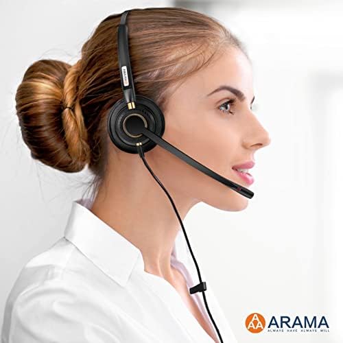 Arama Cisco Telefon, Fülhallgató Mikrofon zajszűrő Könnyű, Biztonságos-Fit Fejpánt Telefon Fülhallgató Kompatibilis a Cisco IP-Telefonok: