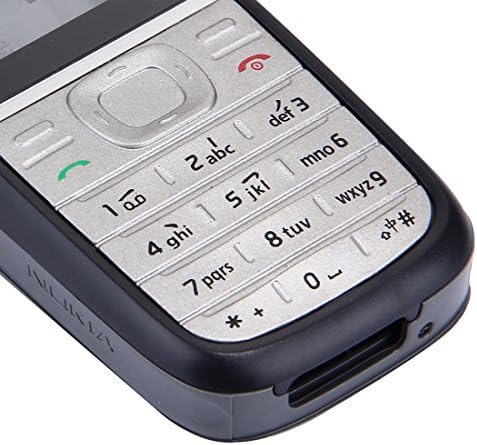 HAIJUN Mobiltelefon Alkatrészek Teljes Ház Fedelét (előlap + Középső Keret Előlap + Akkumulátor hátlap) Nokia 1200/1208 / 1209(Fekete)