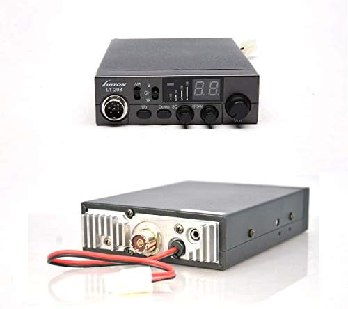 LUITON 40-Csatorna CB Rádió LT-298 Kompakt Kialakítás Külső Hangszóró Jack, Nagy, Könnyen Olvasható LED Kijelző Kompatibilis 12-24V-os Feszültség