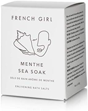 A francia Lány Rose-Tenger Áztassa - Nyugtató fürdősó 10 oz/300 ml - Aromatherapeutic Keverék francia Tengeri Só, Himalyan Rózsaszín Só