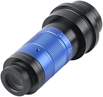 L-SHISM 300/450/600X Folyamatos Zoom Objektív HD Nagy mélységélesség C-Mount Ipari Kamera Monokuláris Lencse (Szín : Kék, Méret