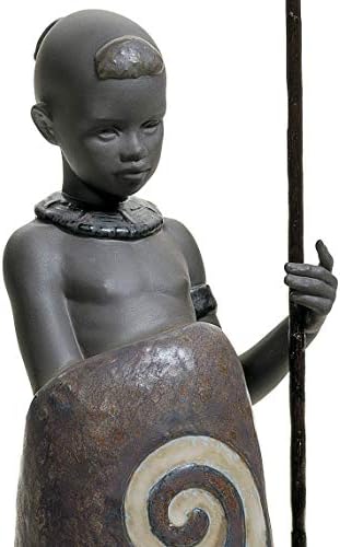 Lladro Afrikai Fiú Porcelán Szobor