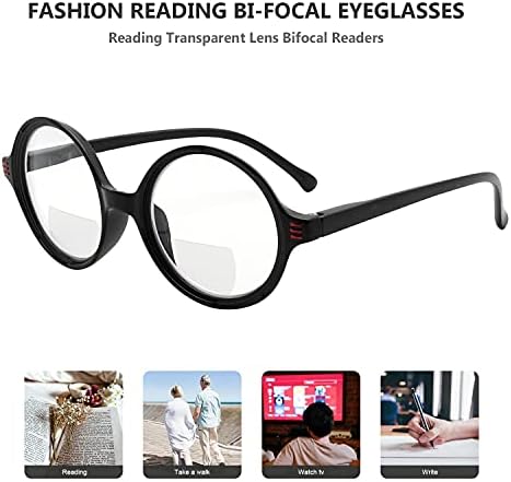 Eyekepper 4-pack Bifokális Szemüvegre Nők Kis Lencse Kerek Bi-fokális Olvasók