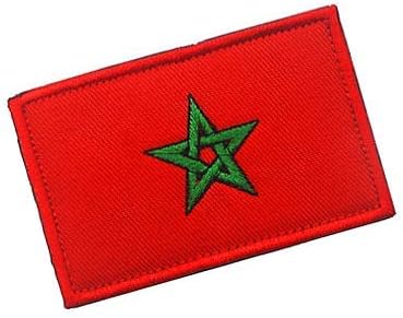 Marokkói Zászló Javítás Katonai Kampó, Hurok Taktika Morál Hímzett Javítás