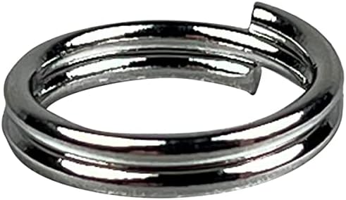 Fém Osztott Gyűrű Nikkel 100 Csomag - 6 Méretek (6mm)