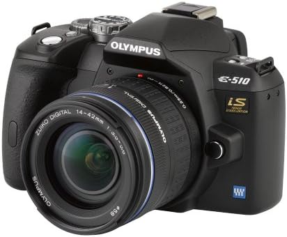 Olympus Evolt E510 10MP Digitális TÜKÖRREFLEXES Fényképezőgép CCD-Shift képstabilizátor 14-42mm f/3.5-5.6 Zuiko Objektívvel