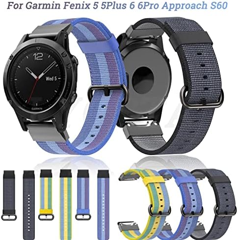 INANIR 22mm Nylon Watchband A Garmin Fenix 6 6X Pro Csuklópánt Heveder Fenix 5 5Plus 935 S60 Quatix5 gyorskioldó Smartwatch Tartozék