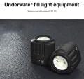 SL‑18 40 Vízálló Búvárkodás LED Fényt, 1100mAh 7500K Mini Víz alatti Kamera Videó Fény 1/4 Csavart Hideg Cipő Alap