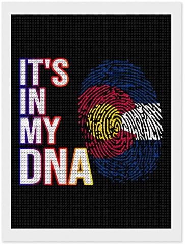 Benne van a DNS-Colorado Állami Zászló Dekorációs Gyémánt Festmény Készletek Vicces 5D DIY Teljes Fúró Gyémánt Pontok Festmények lakberendezés