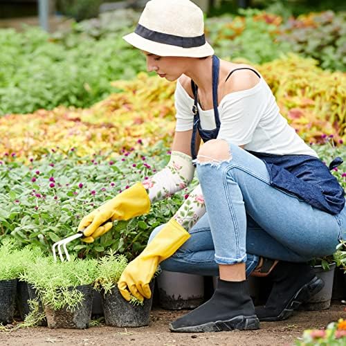 Sintege 12 Pár Kertészeti Ujjú, Hüvelykujj Lyuk Farm Védelem Kar Ujjú Női Virág, Virágos Minta UV napvédő Hűtés Ujjú Kertészeti Vezetés, Kerékpározás