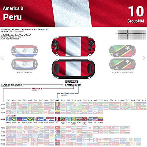 Sony PlayStation Vita Design Bőr zászló Peru Matrica a PlayStation Vita