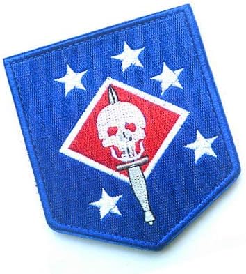 USMC Szellem Felderítő SP OPS Katonai Kampó, Hurok Taktika Morál Hímzett Javítás Kommandós Raiders Koponya Javítás (color2)