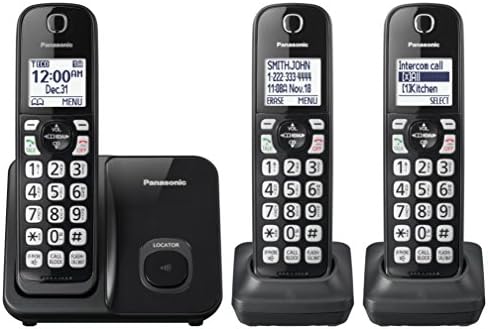 Panasonic Bővíthető Vezeték nélküli Telefon Rendszer Hívja Blokk, valamint a Magas Kontraszt Jelenik meg Kezelők - 3 Vezeték