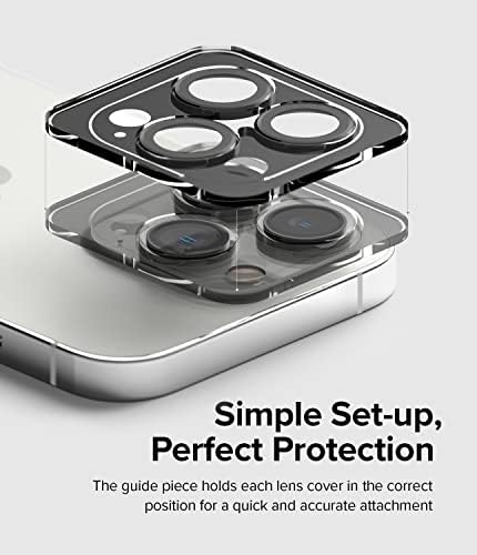 Ringke Kamera Lencse Keretben, Üveg Kompatibilis az iPhone 14 Pro Max Kamera Lencséjét Védő, valamint iPhone 14 Pro Kamera Lencséjét