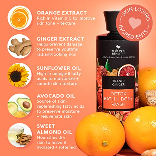 A természet Szépsége Narancs, Gyömbér Méregtelenítő Szerv Mossa a Nők Multi-Pack - Gyengéd Fürdő + Test Tisztító, Javítja