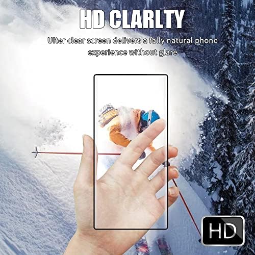 [2+2Pack] Galaxy S22 Ultra Screen Protector a Kamera Lencséjét Védő,HD Edzett Üveg [3D Ívelt][Buborék Mentes] a Samsung Galaxy