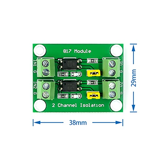 Cermant 5db PC817 2 Csatorna Optocoupler Elszigeteltség Testület Feszültség Átalakító Adapter Modul 3.6 V-24 v-os Driver
