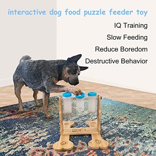 Kutyaeledel Puzzle Játékok, Interaktív Kutya Játékok Kutyák IQ Képzés, mind a Mentális Stimuláció, Három Állítható Magasság Kutya Kezelésére