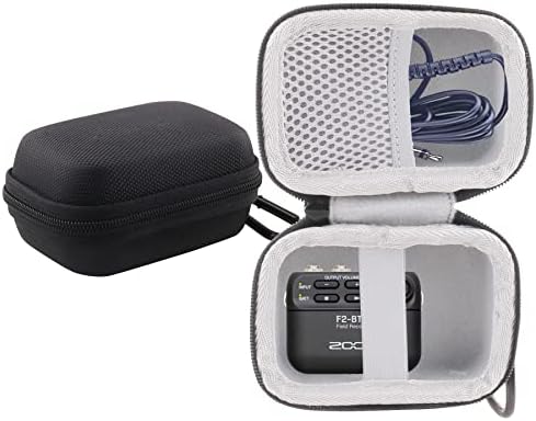 WERJIA Kemény EVA Utazási Case Zoom F2/Tascam DR-10L Hordozható Digitális Audio Készülék(Fekete)