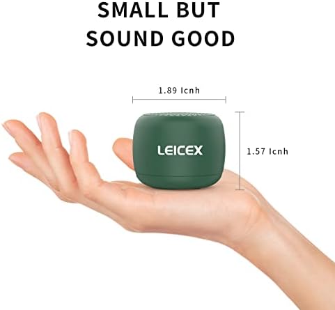 LEICEX Mini Bluetooth Hangszóró Vezeték nélküli,Kis Hangszóró Támogatás TWS Sztereó Hang.Hordozható Hangszóró,Utazás, Ajándék,Mobil