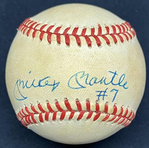 Mickey Mantle 7 írta Alá a Baseball PSA/DNS-LOA - Dedikált Baseball